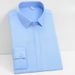 Men's Clothing Long Sleeve Bamboo Fiber Shirt - Wrinkle-Free Professional Blouse, V-Neck & Square Neck Office Wear, Comfortable Business Casual Top_viptrois.com