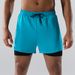 New Men's New Flat-front Discreetly Concealing Double-layer Loose Swimming Pants That Dry Quickly, Large-sized, For Hot Springs And Beaches._viptrois.com