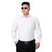 Pulse Pulse In Stock Wholesale Business Formal Plus Size Long Sleeve Men Overweight White Shirt_viptrois.com