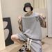 Men's Clothing Summer New Waffle Sports Suit Bear Men's T Shirt Shorts Two Piece Suit Large Size_viptrois.com