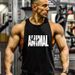 Men's Clothing Sports Muscle Waistcoat Training Sleeveless T Shirt Trendy Casual Loose Fitness Clothes Vest_viptrois.com
