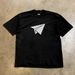 American High Street Creative Paper Airplane Print Short Sleeved Men's Summer New 230G Pure Cotton Loose Round Neck_viptrois.com