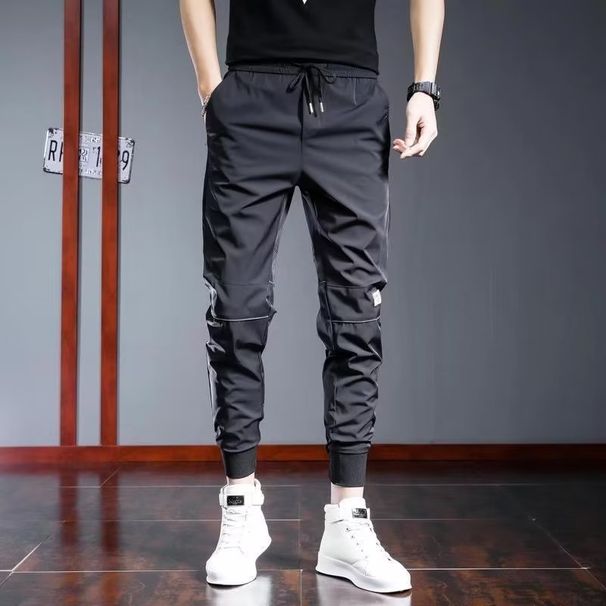 Casual Pants, Men's 2023, Late-model Sweatpants, Slim-fit Feet, Summer-style Skinny Leggings, Paratrooper Pants, Men's_viptrois.com