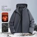 Unisex Mountain-Style Softshell Jacket – 5000mm Waterproof & Fleece-Lined Windbreaker For Hiking, Skiing & Urban Wear_viptrois.com