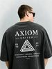 Men's Clothing Heavy Washed Cotton Short Sleeved T Shirt Casual Trend Unisex Summer Ins Black Round Neck Top Trendy Versatile Half Sleeve_viptrois.com
