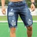 Men's Clothing One Piece Slim Fashion Jeans Men's Shorts_viptrois.com