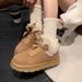 Women's Shoes Koala Cotton Shoes Women Autumn And Winter New Thick Soled Velvet Snow Boots Soft Leather And Cotton Sneakers Women_viptrois.com