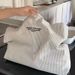 Large Capacity Canvas New Casual Striped Lazy Simple 2025 Commuter Handbag Versatile Shoulder Tote Bag_viptrois.com