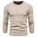 Nordmann 10 Colors Autumn Winter Cross-Border Trade Thickened Round Neck Slim Fit Sweater Men's Knitted Top Casual_viptrois.com