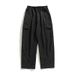 Men's Clothing Textured Water Repellent Functional Workwear Trousers For Men Spring Japanese Style Outdoor Loose Pleated Drawstring Casual Trousers_viptrois.com