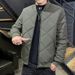 2024 Winter New Korean Style Men's Coat Casual Loose Plus Size Hoodless Stand Collar Cotton Jacket_viptrois.com