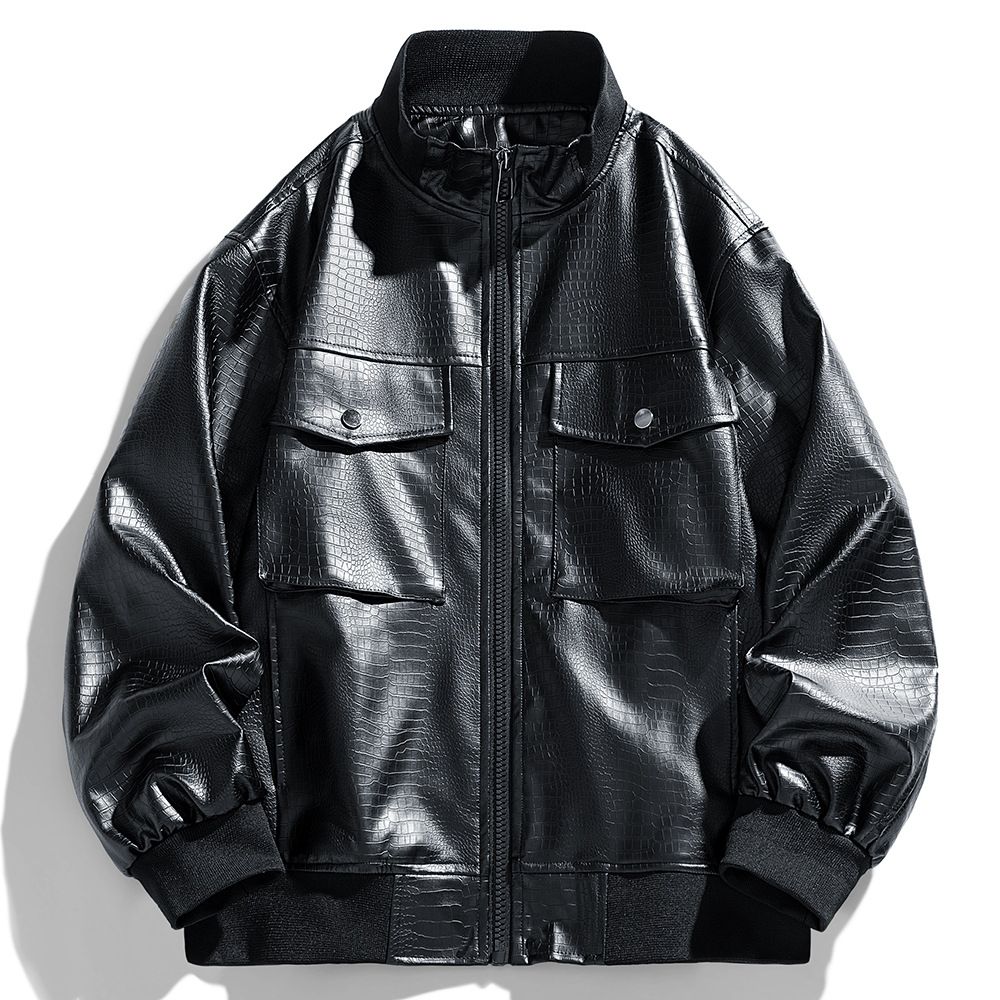 Spring And Autumn Loose Retro Premium Sense Fattened Plus Teen Fat Tooling Jacket_viptrois.com