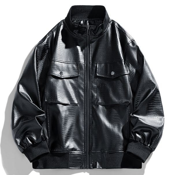 Spring And Autumn Loose Retro Premium Sense Fattened Plus Teen Fat Tooling Jacket_viptrois.com