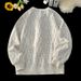 Men's Retro Full-Print Sweatshirt Cleanfit Style Round Neck Loose Fit Casual Pullover Spring Autumn Streetwear_viptrois.com