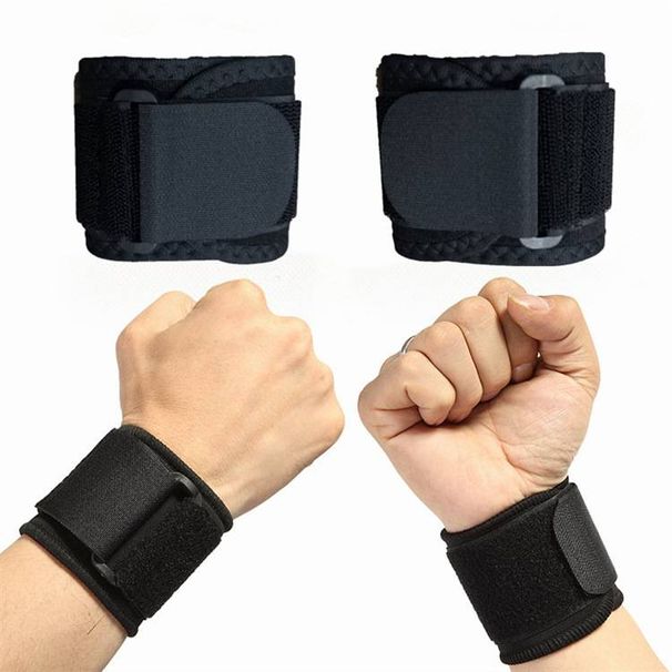 Adjustable Wrist Brace – Breathable Sports Support For Tennis Gym & Work (Black)_viptrois.com
