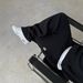 Men's Clothing Loose Straight Pants Men's Sweatpants Personalized Leg Zipper Embroidery Design Hip Hop_viptrois.com