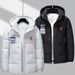 Men's Clothing 25 New Autumn And Winter High-quality Embroidered Chest Label Loose Detachable Hooded Warm Thickened Cotton Jacket_viptrois.com
