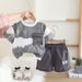 Boys' Summer 2025 New Small And Medium Sized Children's Wear Casual Short Sleeved Shorts Two Piece Set Trendy_viptrois.com