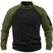 Loom Loom Manufacturer Cross-Border European American Stand Collar Sweatshirt Spring And Autumn Loose Double Sleeve Color Block_viptrois.com