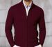 Knitted Cardigan 2025 Autumn And Winter New Style Stand Collar Long Sleeve Zipper Slim Sweater Large Size Men's Clothing_viptrois.com