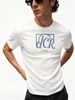 3 Pack Men's Oversized T-Shirts, 100% Cotton Crew Neck Casual Tees, Relaxed Fit Monogram & "Paris" Print Design, Black White Grey_viptrois.com