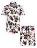 2026 New Men's Beachwear Set For Summer - 2-piece Floral Shirt And Shorts_viptrois.com