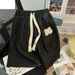 Men's Clothing Summer Embroidery Couple Casual Shorts Men And Women Ins Loose Straight Sports Pants Oversize Mid-length Pants_viptrois.com