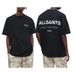 All Saints Underground Sanctum Cotton Women's T-Shirt Long Sleeve Crew Neck Graphic Print Casual Top For Women_viptrois.com