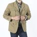Men's Clothing Men's Cotton Blazer Jacket - Classic Slim Fit Business Casual Suit Coat, Breathable & Machine Washable, Khaki & Army Green_viptrois.com