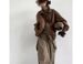 Men's Clothing Retro Brown Motorcycle Leather Jacket Boys And Girls Loose INS Style PU Leather Jacket Coat Trend_viptrois.com