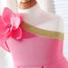New Summer Girls Suits For Small And Medium Children Flying Sleeves Flower Puffy Skirt Dress Hair Accessories_viptrois.com