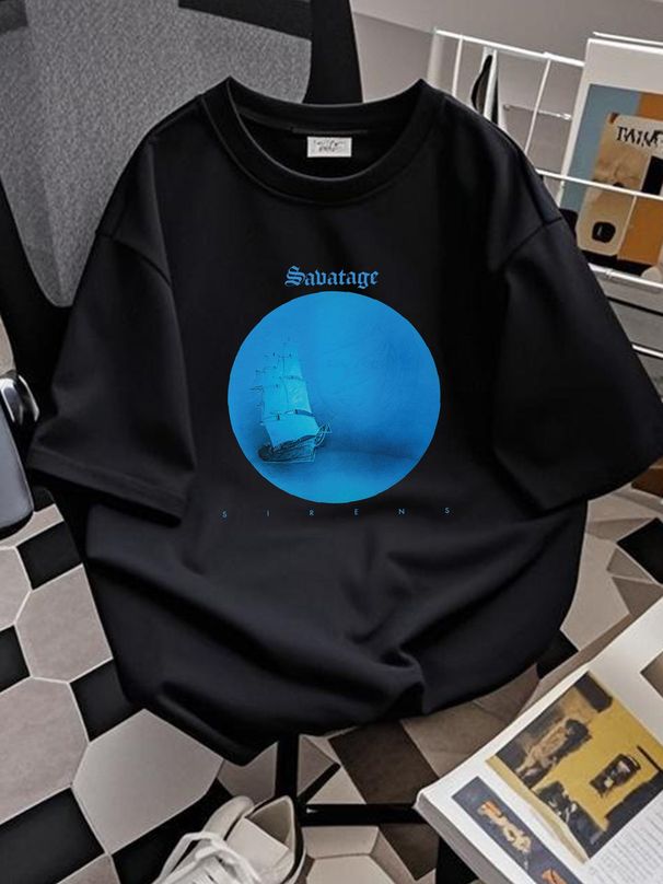 Savatage Sirens 1983 Short Sleeve Black Men T Shirt S To 5XL Gift For Fans K2557 Designer Clothes Fashion Breathable Slightly Casual Streetwear_viptrois.com