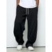 Men's Streetwear Jogger Pants - Trendy Straight-Leg Sweatpants (Breathable, Stretch Waist, Unisex Oversized Fit For Casual & Skate Style)_viptrois.com