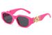 Two Circles New Small Square Frame Head Decoration Sunglasses Personality Trend Polygon Glasses_viptrois.com