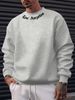 Autumn And Winter Men's Casual Loose And Simple Los Angeles Letter Printed Round Neck Long Sleeved Sportswear_viptrois.com