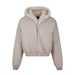 MADEEXTREME Mountain Eagle Fur Collar Hooded Short Cotton Jacket For Men And Women Cleanfit Thickened Winter_viptrois.com