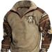 2026 Cross-border European And American Ethnic Style 3D Printed Half-zip Men's Sweatshirt_viptrois.com