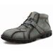 European Warm Series New Martin High Top Korean Trendy Versatile Large Size Short Men's Workwear British Style Leather Boots_viptrois.com