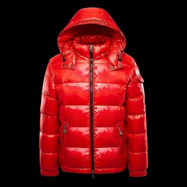 Herren Daunen Jacke Weiße Enten Haube Warm Glänzende Männer Glänzend Schwarz Rot Gepolstert Flauschigen Mantel Mann Winter Puffer Frauen_viptrois.com