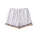 Premium Products Summer Rainbow Print Sports Shorts, Trendy Three Quarter Pants, Plus Size Casual Men's Pants_viptrois.com