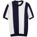 Men's Clothing Fashion New Striped Ice Silk Short Sleeved T Shirt Casual Simple Slim Style Men's Tops Trendy Knitted Sweater_viptrois.com
