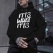 Men's Clothing Letter Print Hoodie, Casual Sports Sweatshirt, Long Sleeved Autumn And Winter Fashion Street Style Versatile Top_viptrois.com