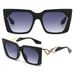 Men's Sunglasses Personalized Contrast Color Square Cat Eye Sunglasses For Women High End New Large Frame Hollow Anti Ultraviolet Sunglasses_viptrois.com