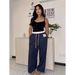 High-Waisted Flowy Jogger Pants – Spring Casual Striped Wide-Leg Trousers (XS-XL, 6 Colors)_viptrois.com