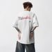 Floral Embroidery Couple Short Sleeved Men's Summer American Heavy Cool Breathable T Shirt Cleanfit Loose Top_viptrois.com