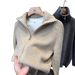 Men’s Double-Zip Knit Cardigan – Reversible High Neck Thickened Pullover (M-XXXL, Beige/Grey/Black/Brown)_viptrois.com