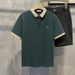 "Men's Slim-Fit Short Sleeve Polo Shirt – Breathable Cotton Blend, Korean-Inspired Casual Top"_viptrois.com