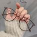 Men And Women Round Anti Blue Glasses Computer Frame Optical Lenses New Arrival 2025_viptrois.com