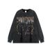 Men's Clothing American High Street Washed Sleeved T Shirt For Men Street Style National Trend Loose All Match Short Sleeved Bottom_viptrois.com