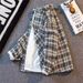 Men's Clothing Fashion Lapel Men's Trendy Versatile Jacket Spring And Autumn Small Version Loose Couple Coat Retro Plaid Top_viptrois.com